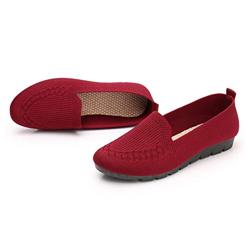 Slip On Shoes for Women Platform Comfortable Slip-On Flats Dressy Business Casual Fashion Outfit Loafer Shoes4