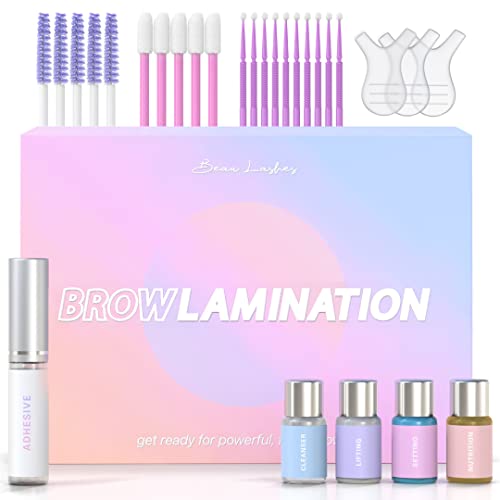 Brow Lamination Kit By Beau | Professional Eyebrow Lamination Kit With Keratin Conditioning | Instant Diy Eye Brow Lift Kit For Fuller, Thicker, Beautiful Brows | Easy To Use & Long Lasting Results #TOP4
