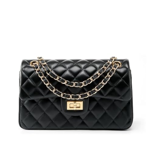 Women's bag diamond checkered chain head layer single-shoulder crossbody bag