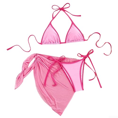 Maillot de bain 3 pièces avec paréo léger pour vos vacances à la plage