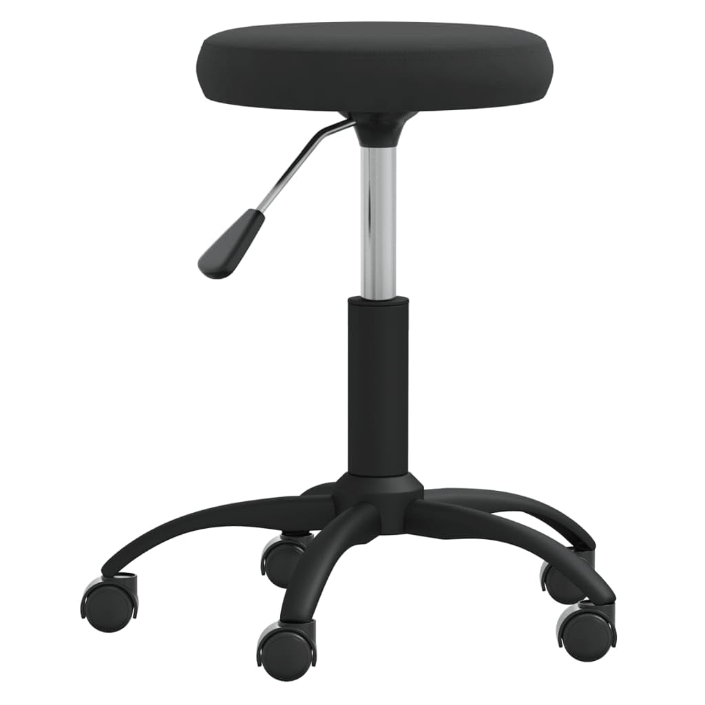 Sgabello da massaggio in velluto nero, sedia a rotelle, salone di massaggio, sgabello da ufficio per cucina, ufficio