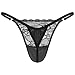 iiniim Men's Sissy Lace Trim Bra and Panty Set Satin Lingerie Nightwear Cami Top with G-String Black Medium