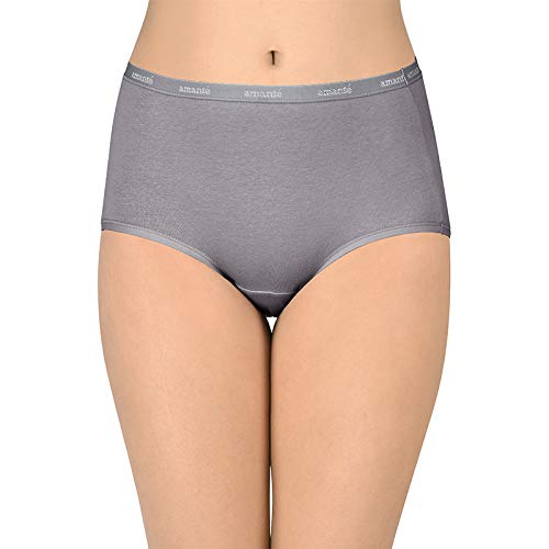 Image of Amante Solid Cotton Full Brief Panty Pack(Pack of 3)