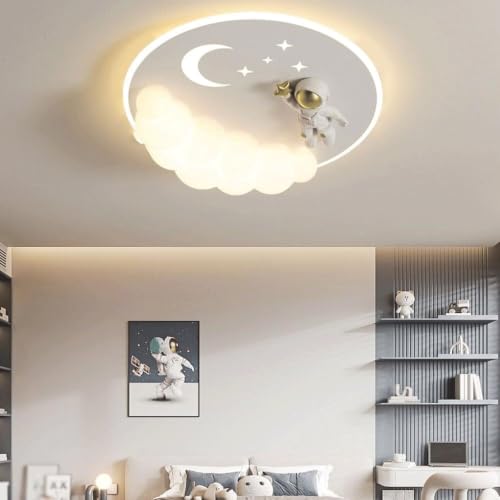 Plafonnier LED variable pour chambre d'enfant avec télécommande lune et étoiles - 6
