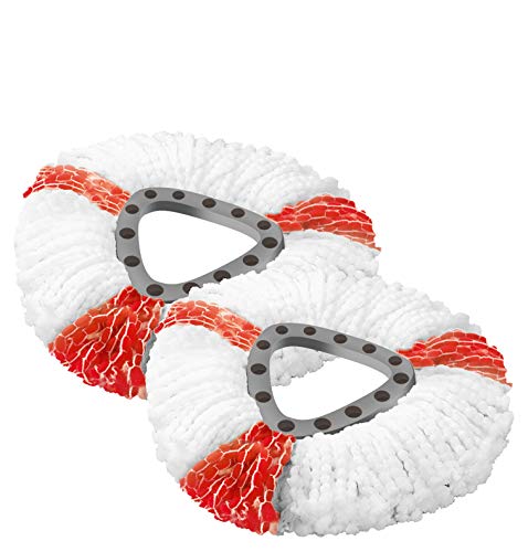 Vileda Turbo 2-in-1 EasyWring&Clean reservekop in dubbelverpakking, mopkoppen voor de complete sets, 2 stuks - Image 3