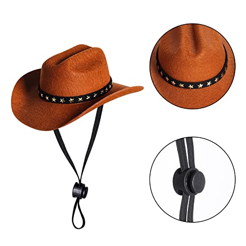 Choyaxo Pet Cowboy Costume Halloween Costumes For Dogs Cat Cowboy Hat With Bandana Scarf (Small) #TOP2