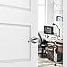 Berlin Modisch Passage Lever Door Handle [Non-Locking Lever Set] for Hallway Doors or Closets with a Satin Nickel Finish, Reversible for Right & Left Side, Classic Series