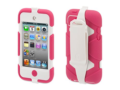 GRIFFIN D31 iPod Touch 4G Survivor Skin Case (Pink/White)