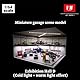 1/64 Diorama Garage Modell Mit Lichit, Parkplatz Szene Display Case Modell für Hot Wheels modellauto vitrine, für 1:64 Die Casting Car Model, 20 Fahrzeuge Stehen zur Verfügung, Sammlung Geschenk (D)