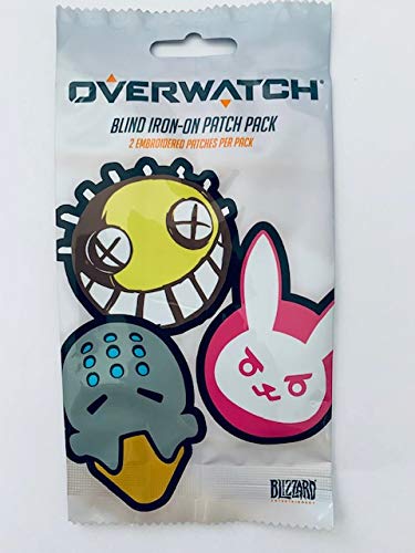 Overwatch Blind Iron-On Patch Pack - 2 Embroidered Patches Per Pack