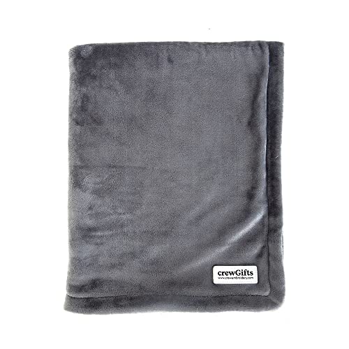 Personalised Dog Cat Blanket, Luxury Fleece Washable Pet Blanket - Embroidered with Any Name (Grey) - Image 6