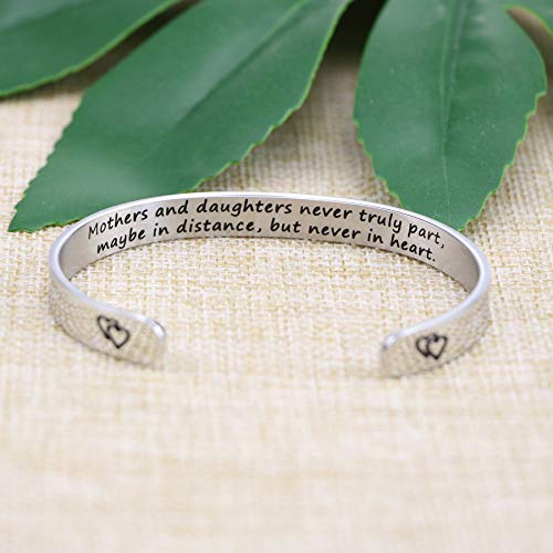 Gifts For Mom From Daughter Mother Daughter Bracelet Long Distance Moving Away Gift For Mom Mother's Day Christmas Birthday Jewelry #TOP3