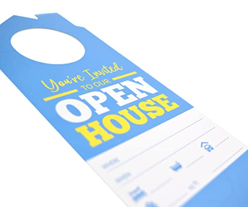 Mediz You're Invited to Our Open House 25 Pack Business Card Door Hanger, Write in Home Details, Real Estate Supply (Open House, Pack of 25) - Image 6