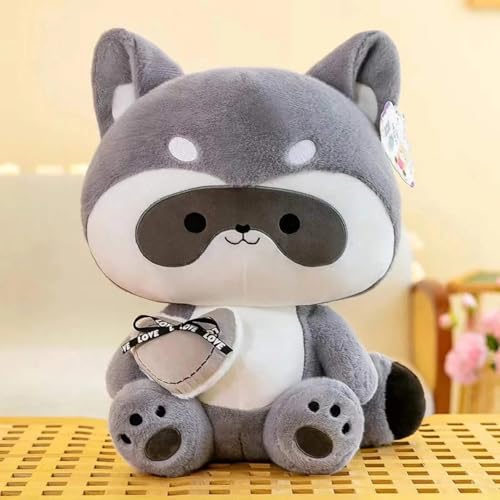 Image of Babique Reccoon Love Buddy Stuffed Plush Animal Soft Toys | Teddy Bear | Ideal for Birthdays & Special Occasions Girls /Boys, Baby Kids - 38 cm (Gray)