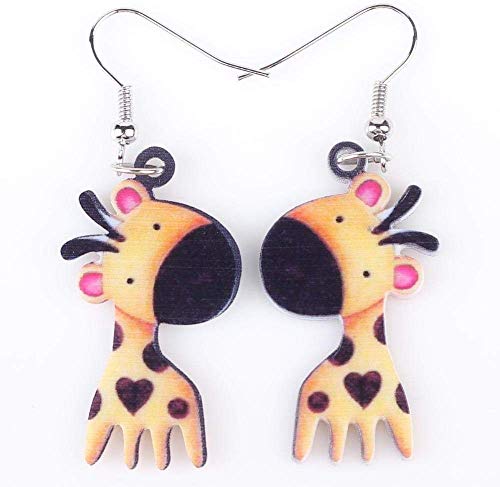 Élégant Simplicité Boucle D'Oreille Mignon Girafe Boucles D'Oreilles Bijoux en Acrylique Fille Femmes 's Cadeau Dessin Animé Enfant Boucles D'Oreilles Accessoires, ZJ