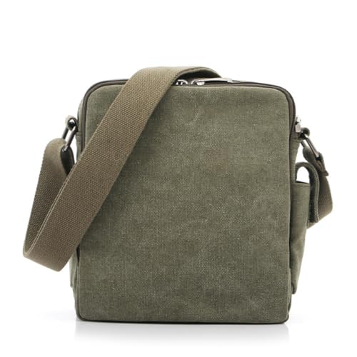 Bolso bandolera de lona para hombre resistente con diseño vintage y funcional