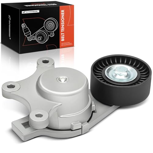 A-Premium Belt Tensioner Assembly with Pulley Compatible with Ford Explorer Edge Flex Fusion Taurus...