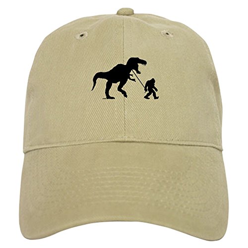 CafePress Gone Squatchin with T Rex Unique Adjustable Baseball Hat Khaki