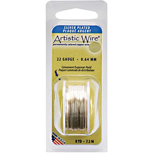 Artistic Wire 22 Gauge 8yd-Non-Tarnish Silver