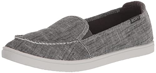 Roxy Women's Minnow VII Slip Ons, Black Overflow, 9