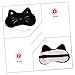 DEARMAMY 1 Heated Eye Mask Portable Shading Eye Patch for Comfortable Sleep Cartoon Design with Absorption Heating Fits All Head Cat