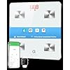 arboleaf Smart Scale for Body Weight and Fat, Bluetooth Digital Bathroom Scale, Body Composition Analyzer with App, 14 Metrics Include BMI, 400lb Capacity(White)