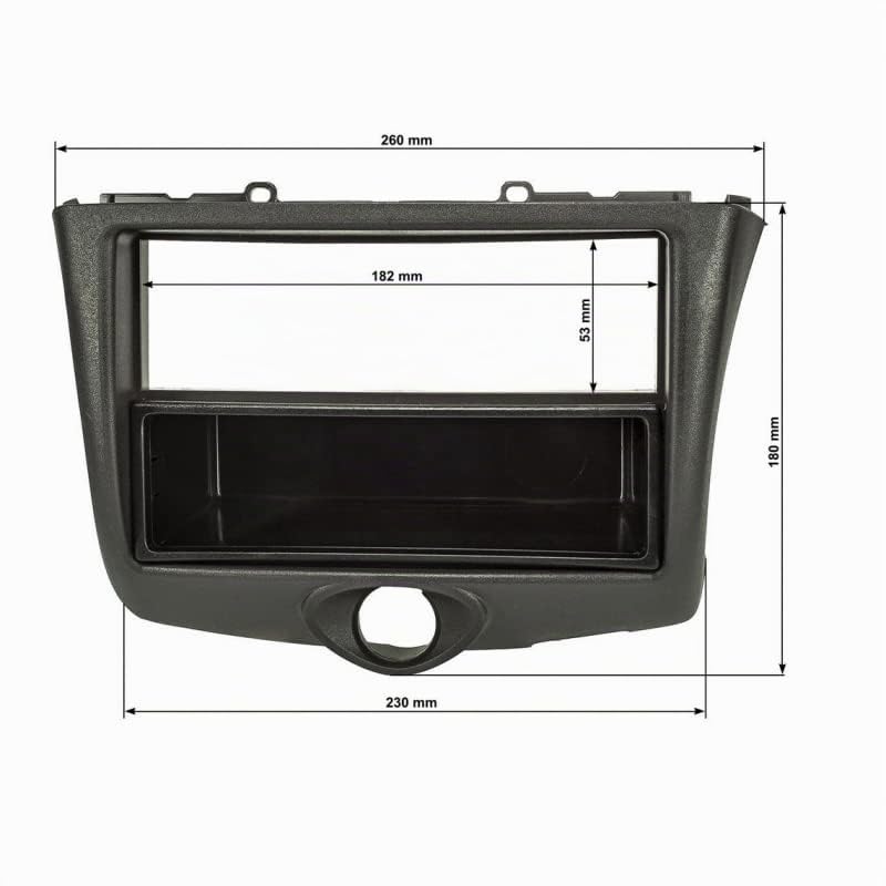 Sound way - Kit de montage Autoradio, Façade cadre de radio 1 DIN / 2 DIN, Adaptateur compatible avec Toyota Yaris 2003-2006