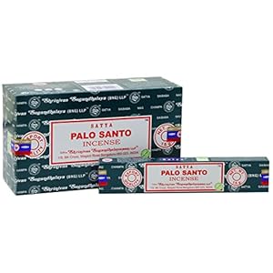 EARTH Satya Palo Santo Incense Sticks 15 GMS (Pack of 12) (Green Certified) Indian Perfumed Hand Rolled Agarbatti Perfect for Worship,Relaxation, Medication.