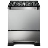 Fogão 5 Bocas Mueller Decorato Vetro Inox Bivolt com Mesa de Vidro