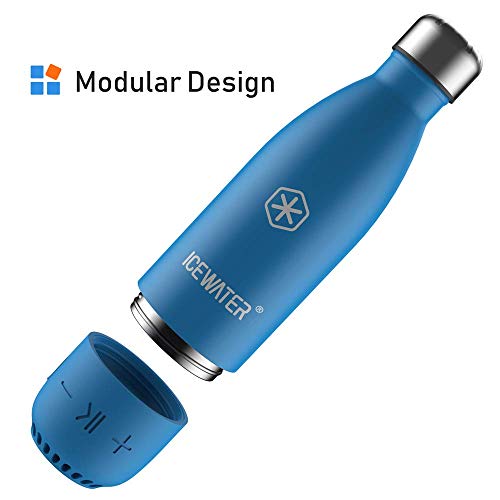 ICEWATER 3-in-1 Smart Stainless Steel Water Bottle(Glows to Remind You to Stay Hydrated)+Bluetooth Speaker+ Dancing Lights,17 OZ,Stay Hydrated and Enjoy Music,Great Gift (Blue)) - Thumbnail 4
