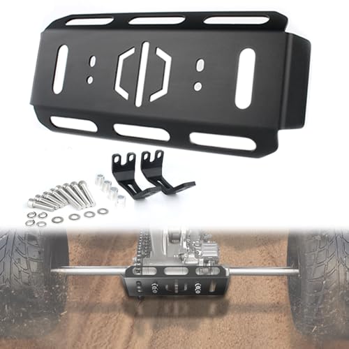 REARACE Rear Bumper Bash Cover Guard Disc Sprocket Protector Fit for Raptor 700R 2012 16-24 Raptor 700 06-11 13-24