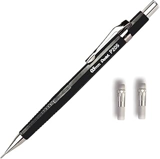 Lapiseira Sharp P205-A Preta + 2 Refis Borracha