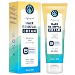 Hair Removal Cream: Hair Removal for Women and Men - Sensitive Intimate Hair Removal - Painless Depilatory Cream - Private Areas Pubic Areas Bikini Body Legs Arms Underarms - All Skin Types - 120g