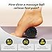 Plantar Fasciitis Night Splint Sock with Massage Ball for Tension Relief, Alleviate Pain from Plantar Fasciitis, Arch Pain, Heel Spur, Foot-drop and Achilles Tendonitis, Soft and Comfortable Foot Brace for Men and Women, Medium-Black