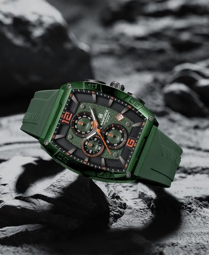 Image of NAVIFORCE NF6101 Multifunctional Chronograph dial with Silicon Strap Analog Watch