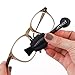 CarbonKlean Peeps Glasses Cleaner - for Eyeglasses, Reading Glasses, and More - Lens Cleaner with Carbon Microfiber Tech - Injected Black - 1 Count