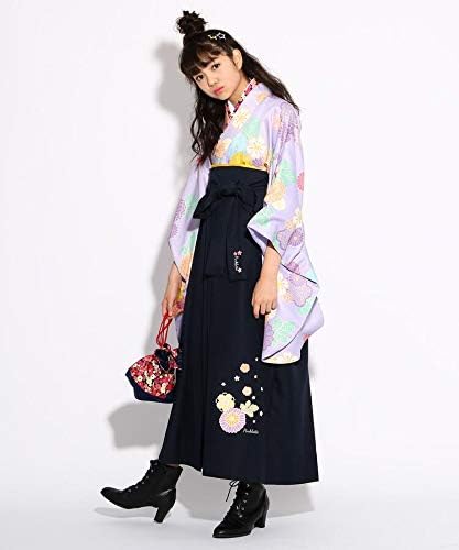 Amazon ピンク ラテ その他 卒服 Web限定 袴セット キッズ ライトパープル 181 16 S160cm 着物 浴衣 通販