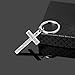 Ldurian Cross Keychain for Women - Matthew 28:20 Holy Bible Quote Cross Keychains Stainless Steel Religious Key Rings Bible Verse Keychain Jewelry