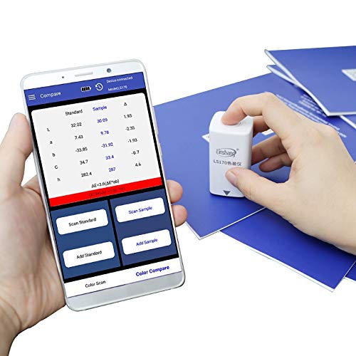 LS170 Portable Colorimeter Color Analyzer Meter Digital Precise Color Difference Meter Tester 8mm