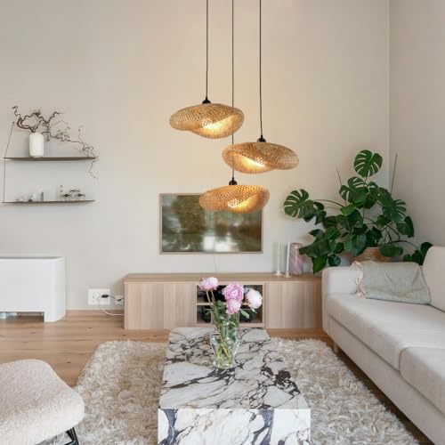 Lustres rotin E27 réglables pour corriger le manque de lumière - 5