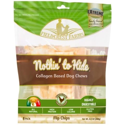 Nothing to hide Collegan Dog Chews (8 Flip Chips, Chicken) Cover