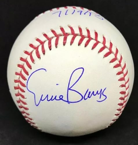 Ernie Banks Signed Baseball with Pearl Jam Inscription