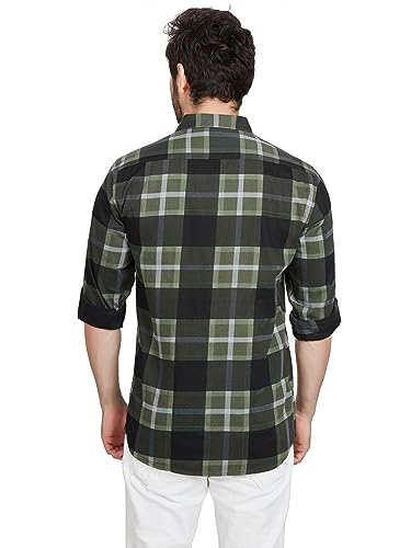 Image of BE ACTIVE Cotton Casual Checks Shirts for Men|| Casual Shirts for Men|| Mens Casual Shirts Full Sleeve