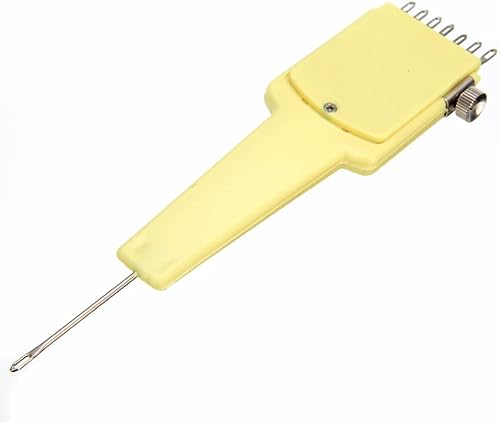 Mollytek Herramienta de transferencia para máquina de tejer, peine de 1 x 7, herramienta de transferencia ajustable para máquina de tejer de