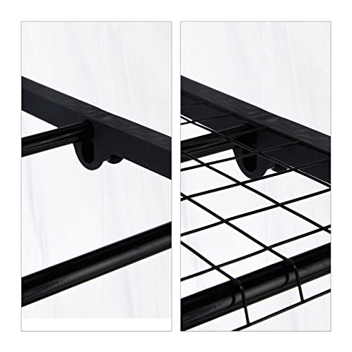 Serre de balcon 2 étagères bâche PVC transparent et acier 94x67x49 cm