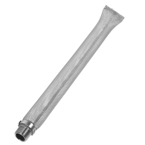 STOBAZA Reusable Stainless Steel Beer Filter Tube Strainer for Homebrew and Beer Brewing for Hops Brewing Essential Tool for Wine Making and Fermenting