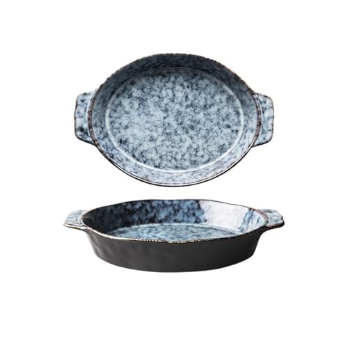 Naczynia do pieczenia Naczynia żaroodporne do piekarnika, porcelanowe naczynia pieczenia o średnicy 9,5 cala
