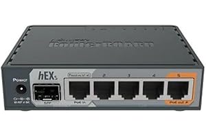 MikroTik hEX S Gigabit Ethernet Router: Enhanced Connectivity with SFP Port (RB760iGS)