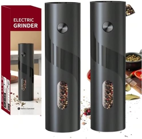 Kit 2 Moedor Elétrico de Sal e Pimenta Profissional Conjunto Moed...