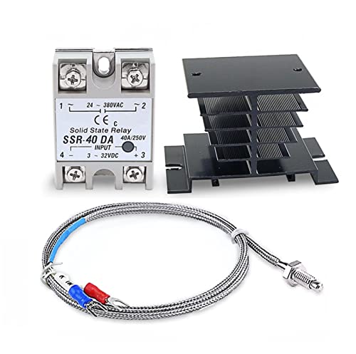 Kit contrôleur PID REX-C100 haute précision avec relais SSR 40A robuste - 5